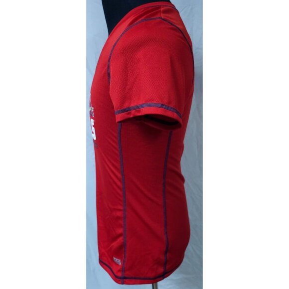 St Louis Cardinals MLB Genuine Merchandise TX3 Cool Large Red V-Neck Jersey Top - Picture 6 of 13